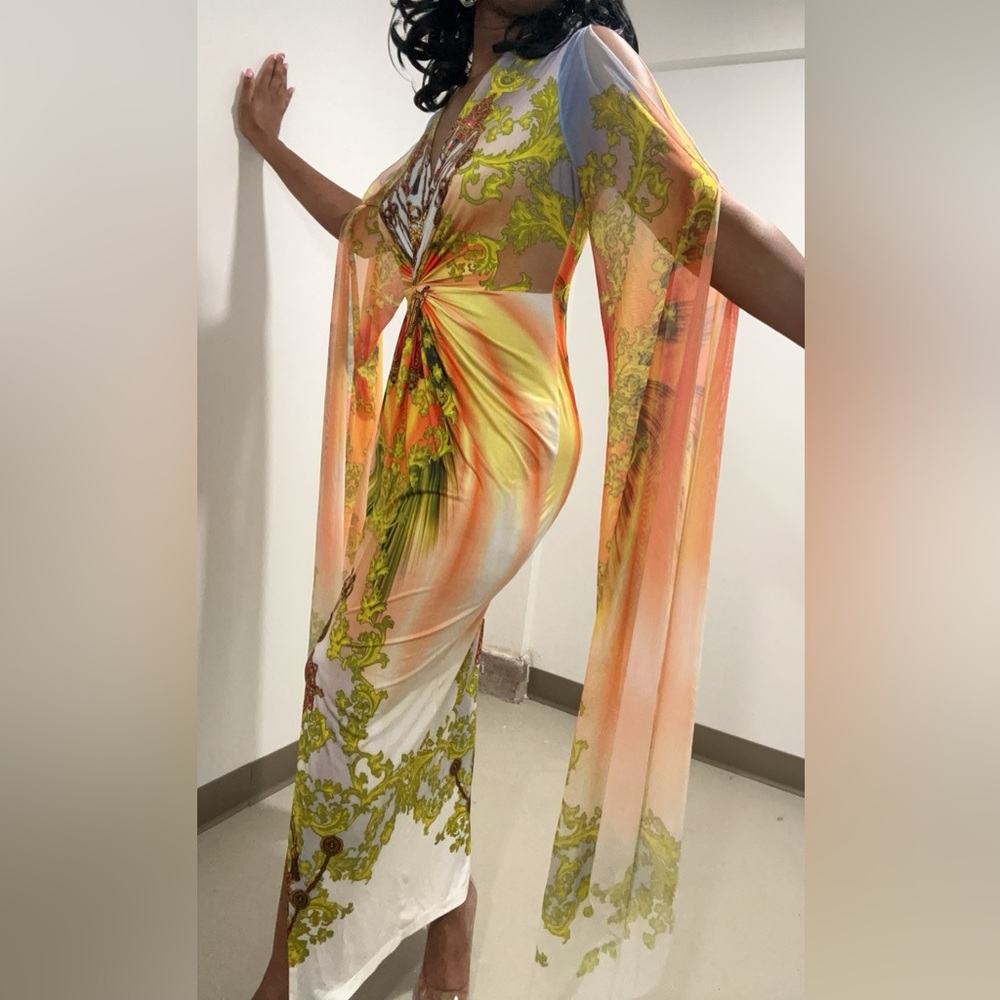 Printed Maxi W/Split - image 3